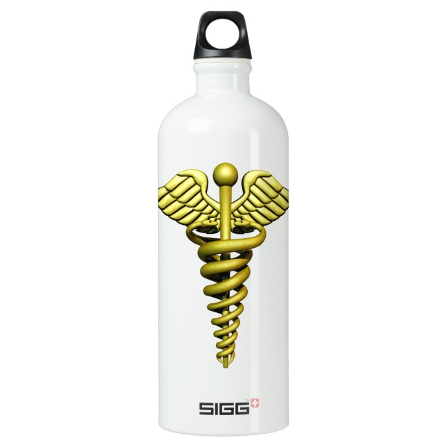Bouteille D'eau En Aluminium Symbole Médicale (Devant)