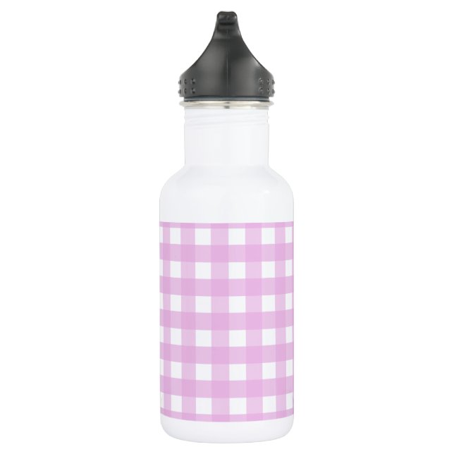 Bouteille D'eau En vichy rose pâle (Droite)