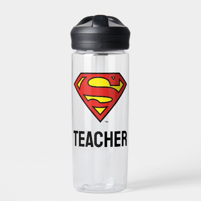 Bouteille D'eau Enseignant Superman S-Shield | Logo Superman (Extérieur)