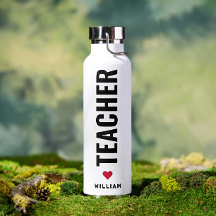 Bouteille D'eau Enseignants personnalisés Moderne Saint Valentin C