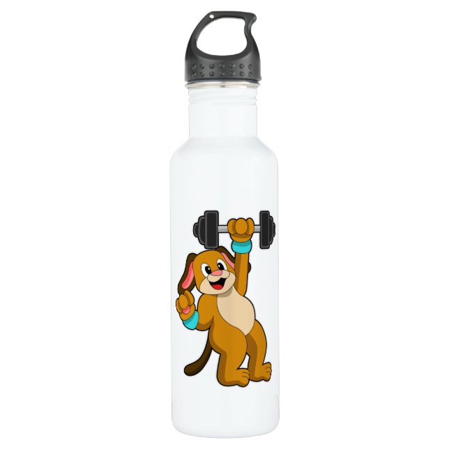 Bouteille D'eau Entraînement de chien à force avec Dumbbell (Devant)