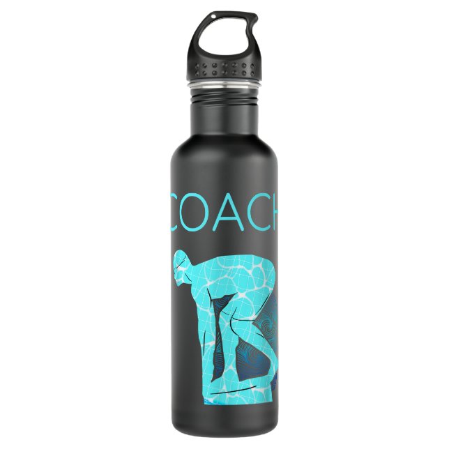 Bouteille D'eau Entraîneur de natation PE Swim Enseignant Apprécia (Devant)