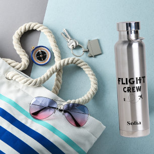 Bouteille D'eau Équipage de vol en avion Vacances modernes en vol