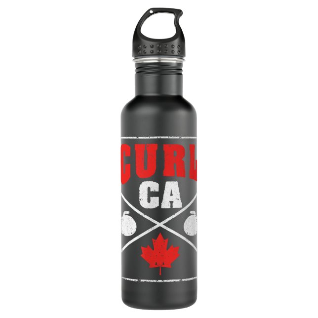 Bouteille D'eau Équipe Canada de curling Joueur canadien de curlin (Devant)