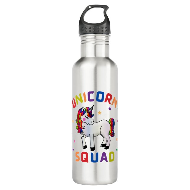 Bouteille D'eau Équipe de la licorne (Devant)