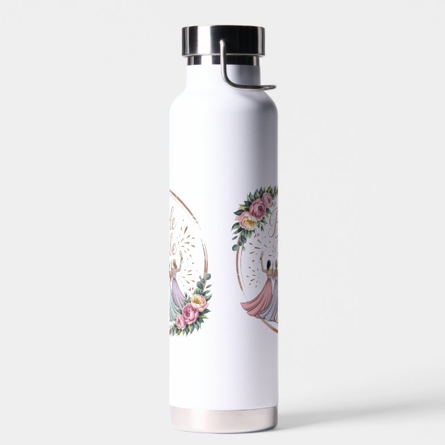 Bouteille D'eau Équipe de la Mariée Nom Personnalisé Enterrement d (Gauche)
