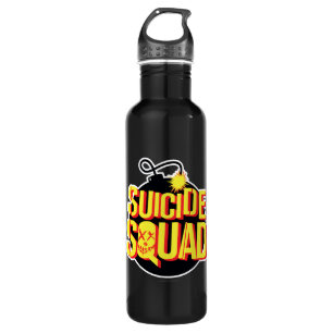 Bouteille D'eau Équipe de suicide Logo de la bombe