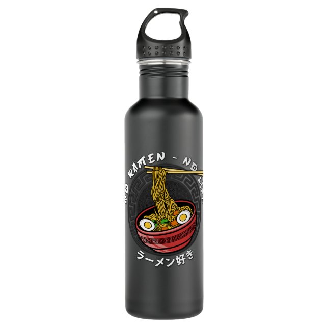 Bouteille D'eau Équipe du Ramen Club | No Ramen No Life (Devant)