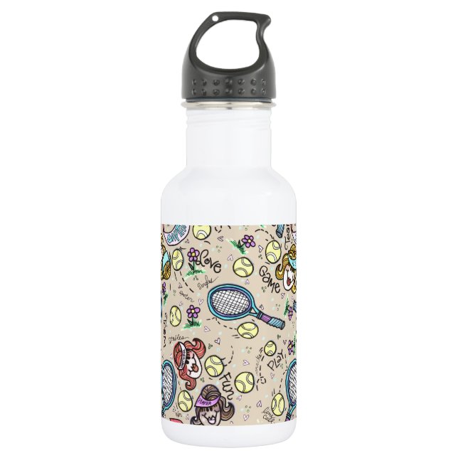 Bouteille D'eau Équipe gallons de tennis (Devant)