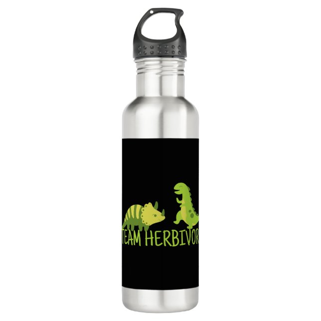 Bouteille D'eau Équipe Herbivore Vegan (Devant)