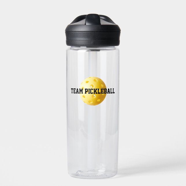 Bouteille D'eau ÉQUIPE PICKLEBALL Sports Jaune Ball Amusant (Extérieur)