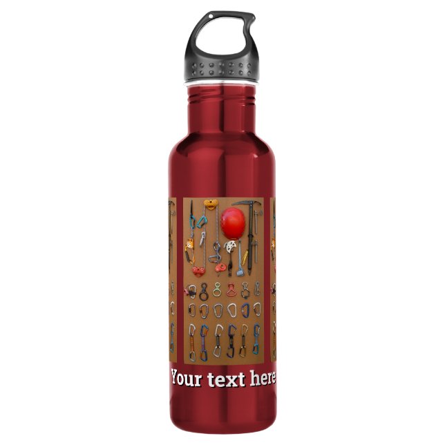 Bouteille D'eau Équipement de grimpeur — Équipement d'Escalade de  (Devant)