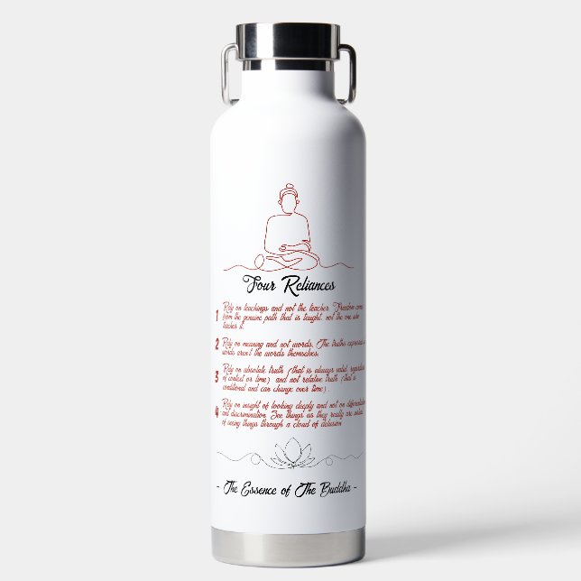 Bouteille D'eau Essence du Bouddha : 4 Reliances (Avant)