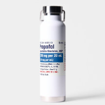 Étiquette drôle de Propofol médical