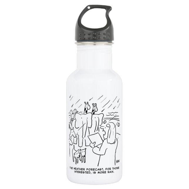 Bouteille D'eau Etude biblique drôle ou histoire biblique de l'arc (Devant)