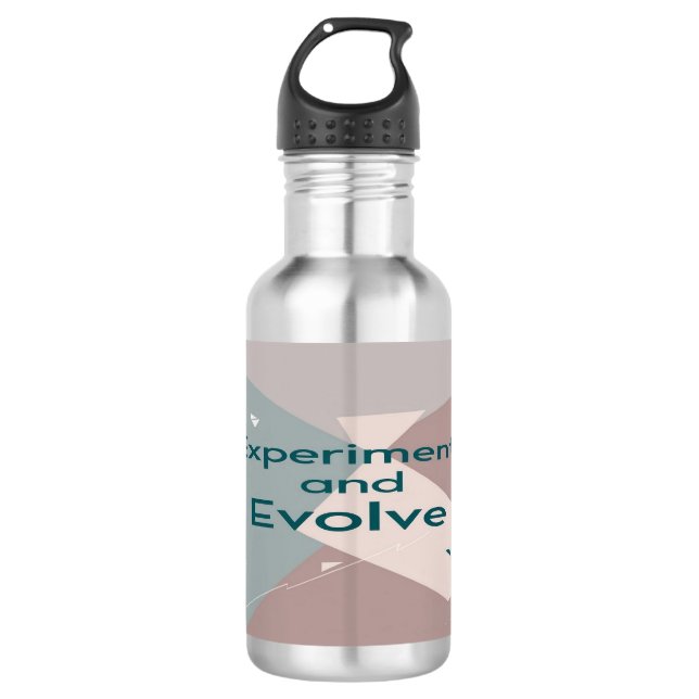 Bouteille D'eau Expérimentez et évoluez (Devant)