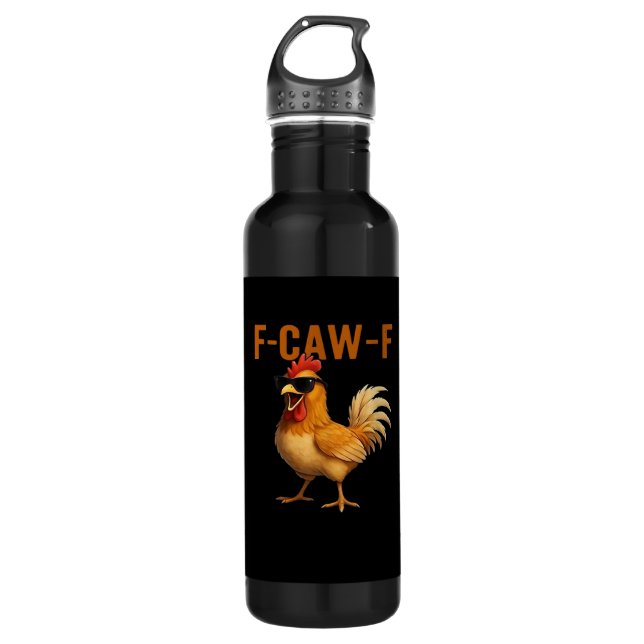 Bouteille D'eau F-Caw-F Chicken Classic Aesthetic Design (Devant)