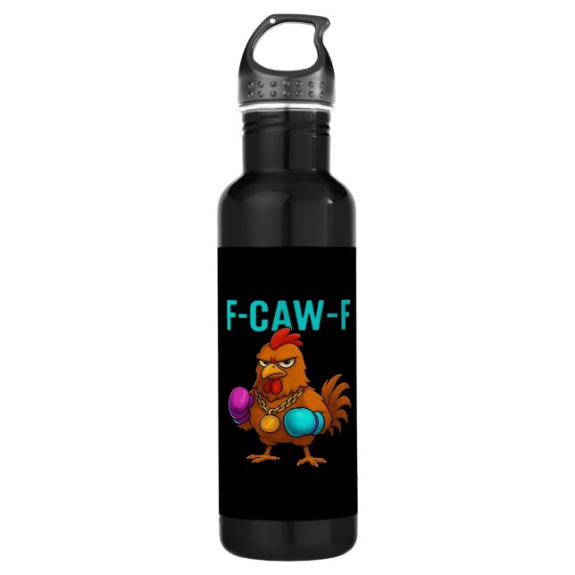 Bouteille D'eau F-Caw-F Chicken Classic Minimal Clean (Devant)