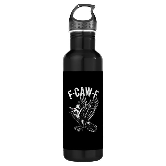 Bouteille D'eau F-Caw-F Crow Retro Classic (Devant)
