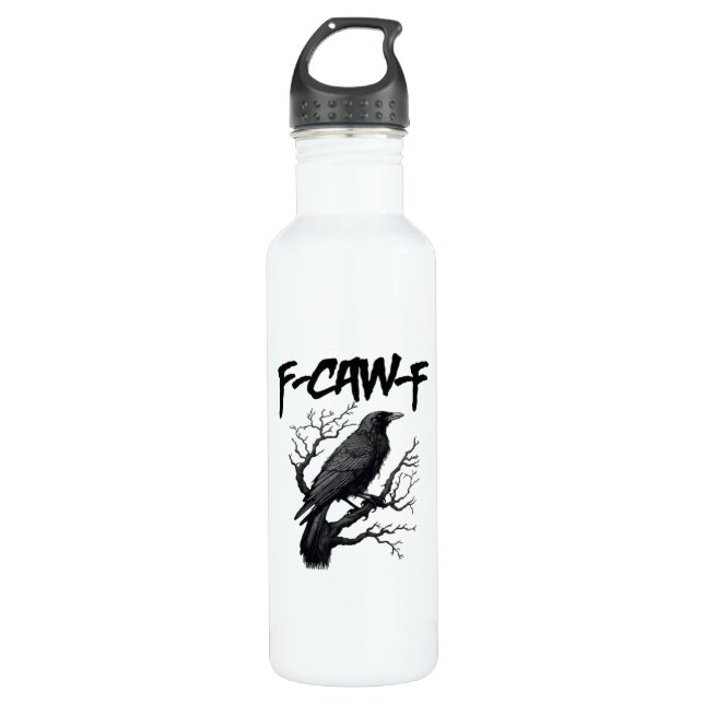 Bouteille D'eau F Caw F Funny Crow Support Your Murder Graphic (Devant)