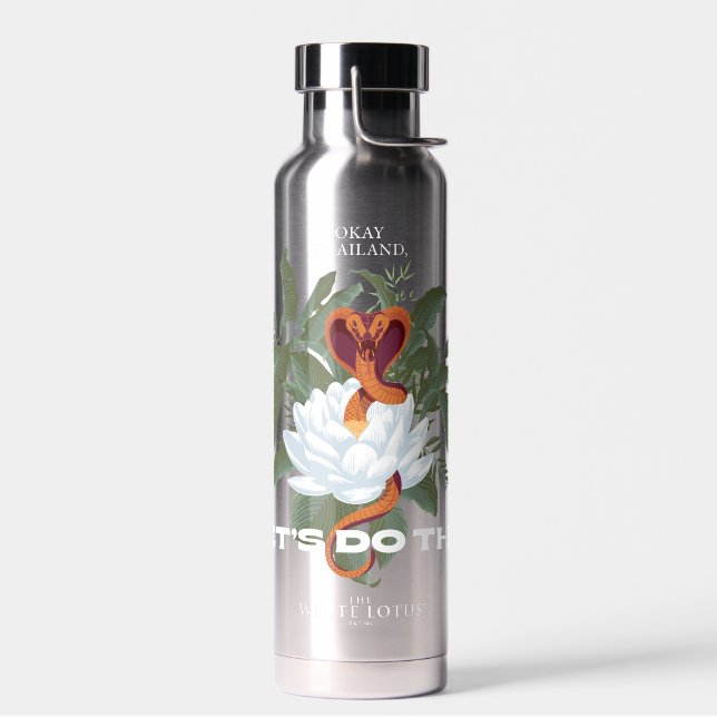 Bouteille D'eau "Faisons ça" Cobra - Le Lotus Blanc (Gauche)