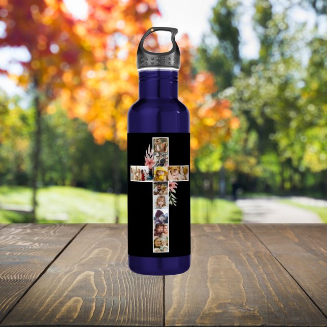 Bouteille D'eau Famille Jésus Croix Église chrétienne Lover (Créateur téléchargé)