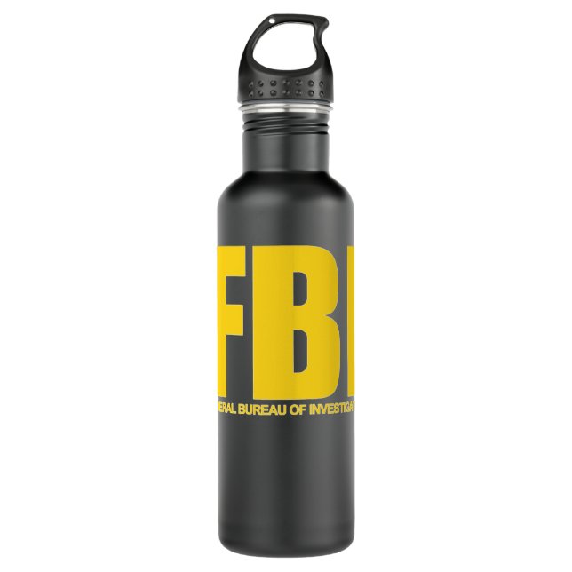 Bouteille D'eau FBI, Federal Bureau of Investigation Sueur classiq (Devant)