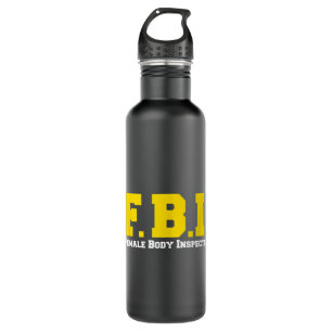 Bouteille D'eau FBI Inspecteur corps femme drôle