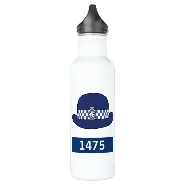 Bouteille D'eau Femme de police britannique avec Casquette WPC - A (Gauche)