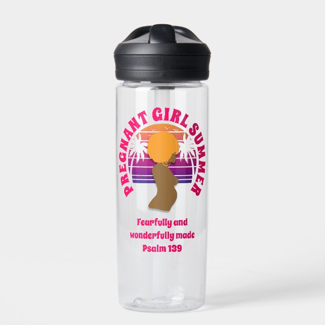 Bouteille D'eau FEMME ENCEINTE chrétienne ÉTÉ Maman à être (Extérieur)