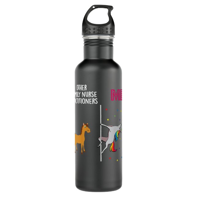 Bouteille D'eau Femmes Infirmière de famille Praticien Unicorn Aut (Devant)