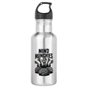 Bouteille D'eau Fête de cerveau de mort-vivant Vintage Mains de zo