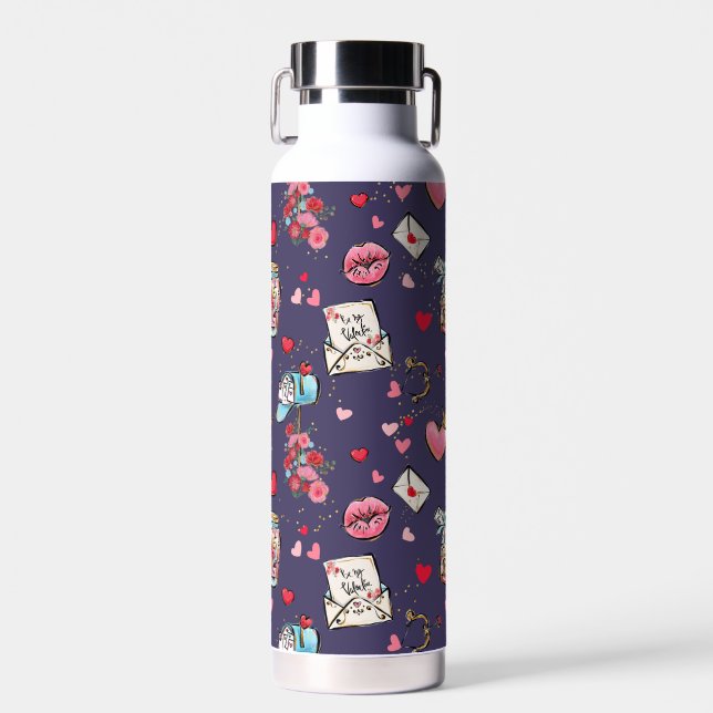 Bouteille D'eau Fête de la Saint Valentin (Avant)