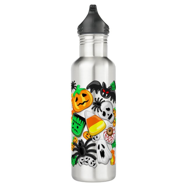 Bouteille D'eau Fête des Candies Éffrayantes d'Halloween (Droite)