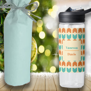 Bouteille D'eau Fête des Mères Tulipes Motif floral Nom personnali