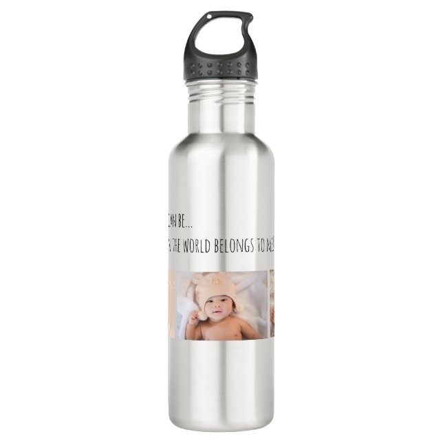 Bouteille D'eau Fête des pères Best Daddy 3 Personnaliser photo (Devant)