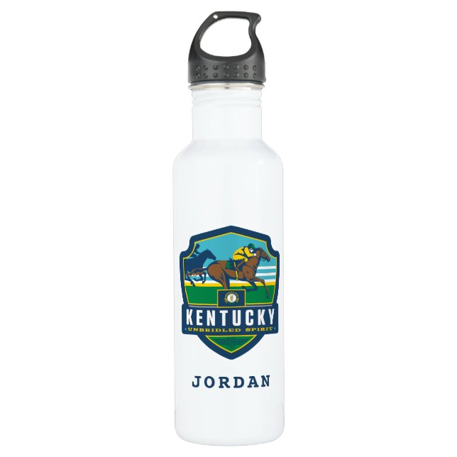 Bouteille D'eau Fierté de l'État | Kentucky (Devant)