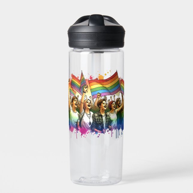 Bouteille D'eau fierté | LGBTQIA + Personnes et drapeaux Personnal (Extérieur)
