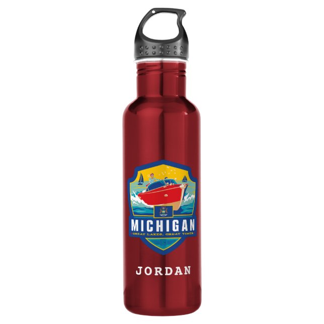 Bouteille D'eau Fierté | Michigan d'état (Devant)