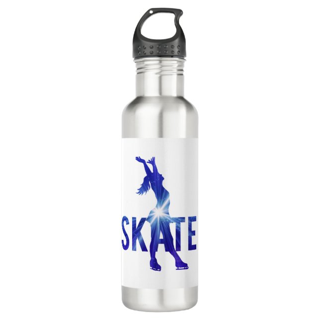 Bouteille D'eau Figure objets à offrir de logo de patin (Devant)
