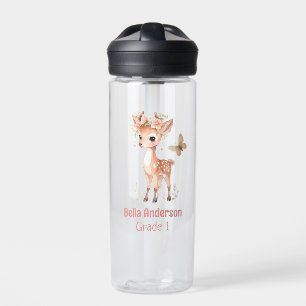 Bouteille D'eau Fille d'animaux de cerfs de forêt