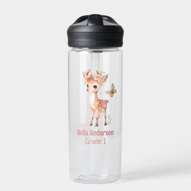 Bouteille D'eau Fille d'animaux de cerfs de forêt (Extérieur)