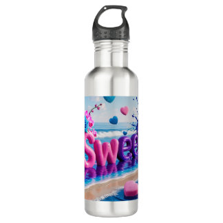 Bouteille D'eau fille douce et couleurs