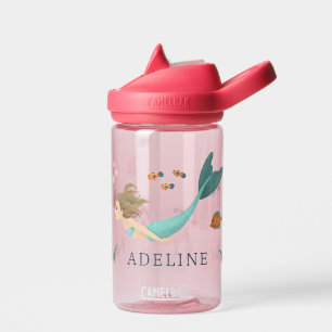 Bouteille D'eau Filles mignonnes magiques sous la mer Sirène rose