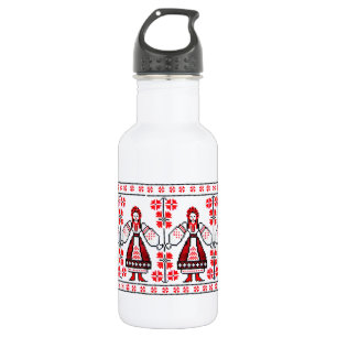 Bouteille D'eau Filles ukrainiennes traditionnelles de l'Ukraine