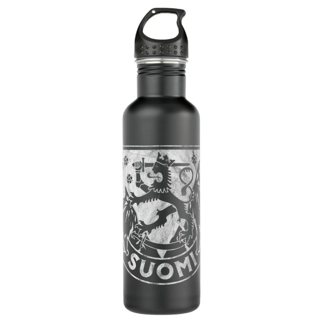 Bouteille D'eau Finlande Cadeaux Pour Femmes Hommes Sisu Lapp Lapp (Devant)
