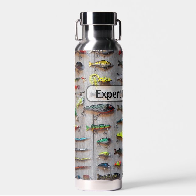 Bouteille D'eau Fishing - a Board of Lures - Personalize (Avant)