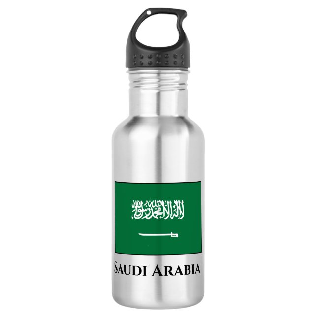 Bouteille D'eau Flag d'Arabie saoudite (Devant)