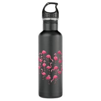 Bouteille D'eau Flamant rose Rose Coeur Amour Pour Femmes Filles E