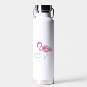 Bouteille D'eau Flamant rose rose Flocking Fabulous